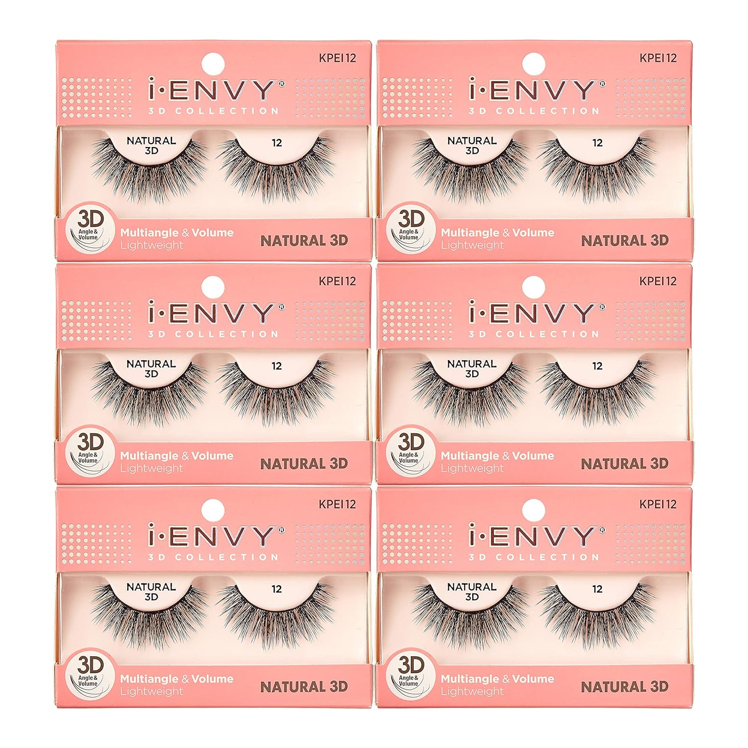 Buy now i-Envy 3D Glam Collection Multi-angle & Volume (2 PACK, KPEI14) 1 Count (Pack of 6) KPEI12 at indiglob india