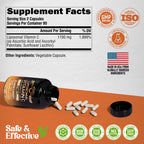 Liposomal Vitamin C 1700mg - High Absorption Vitamin C Supplement - 180Caps | Fat Soluble Complex - Antioxidant, Energy Boost & Immune Support for Men & Women - NON-GMO, SOY-Free & Gentle on Stomach
