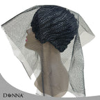 DONNA Deluxe Soft Weaving Net 17.5″ × 26″ – Triple Helix Structure Hair Net for Sew-in Weave Styles, Soft Texture Fits Scalp Contour, Durable & Flexible Mesh Fabric for Salon and Home Use, Black
