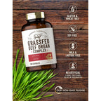 Carlyle Grass Fed Beef Organ Complex | 200 Capsules | Pasture Raised | Grain Free | with Desiccated Liver, Kidney, Pancreas, Heart, Spleen | Non-GMO, Gluten Free | by Herbage Farmstead