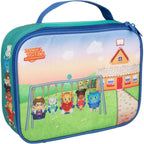 Buy now Daniel Tiger's Neighborhood Insulated Lunch Sleeve - Reusable Heavy Duty Tote Bag w Mesh Pocket - Swing with Friends Clear at indiglob india