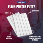 GH1200 Sticky Tack Putty - Poster Putty for Walls no Damage with Strong Adhesive to Hang Pictures, Posters & Decorations Reusable & Removable Mounting Putty (56g x 2 PCs)
