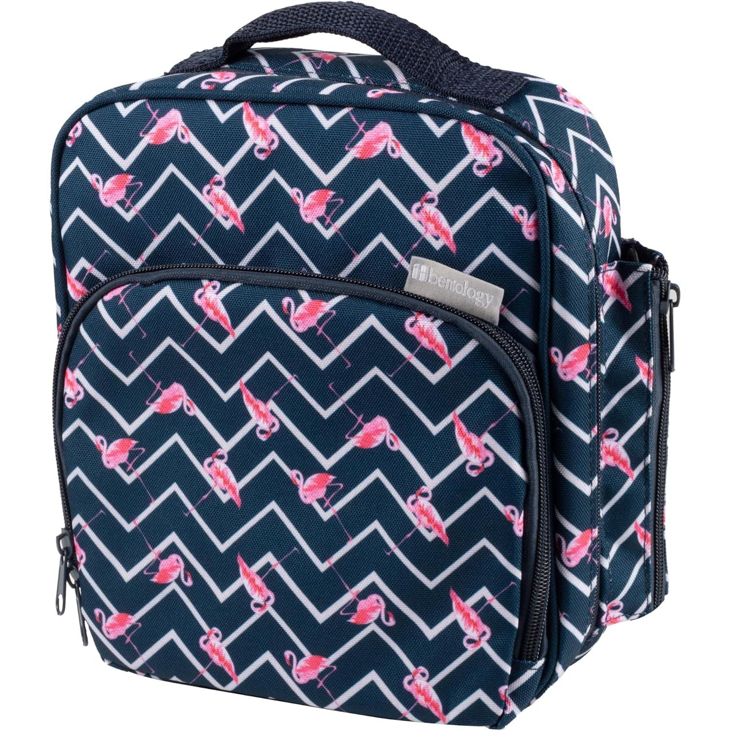 Buy now Kids Insulated Lunch Box w Snack Pocket & Expandable Water Bottle Holder For Girls- Waterproof Lunchbox Tote Keeps Food Hotter or Colder Longer - Reusable Back to School Bag Fits Most Bento Containers Flamingo at indiglob india