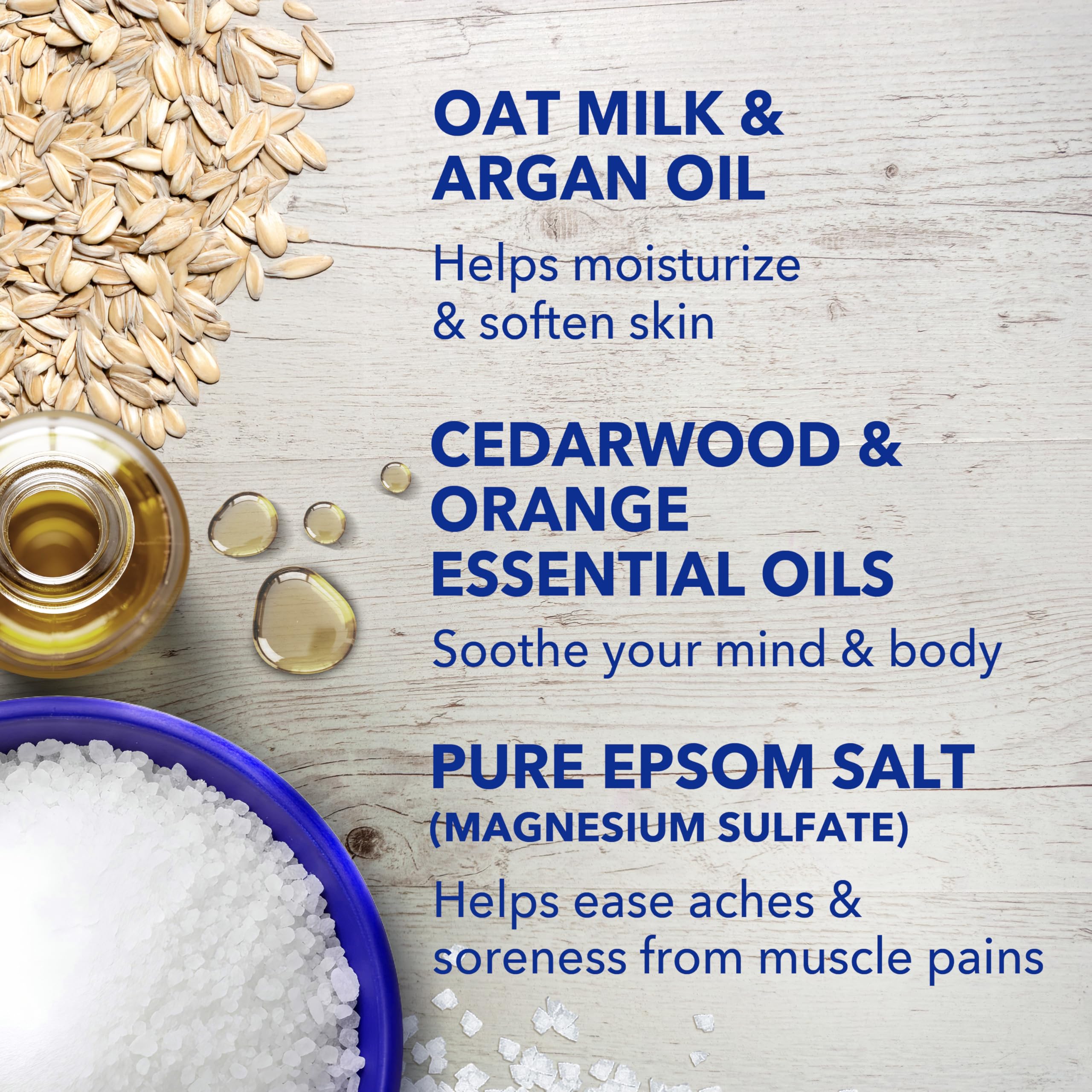 Dr Teal's Epsom Salt Magnesium Soak, Soothe & Comfort with Oat Milk & Argan Oil, 3 lbs