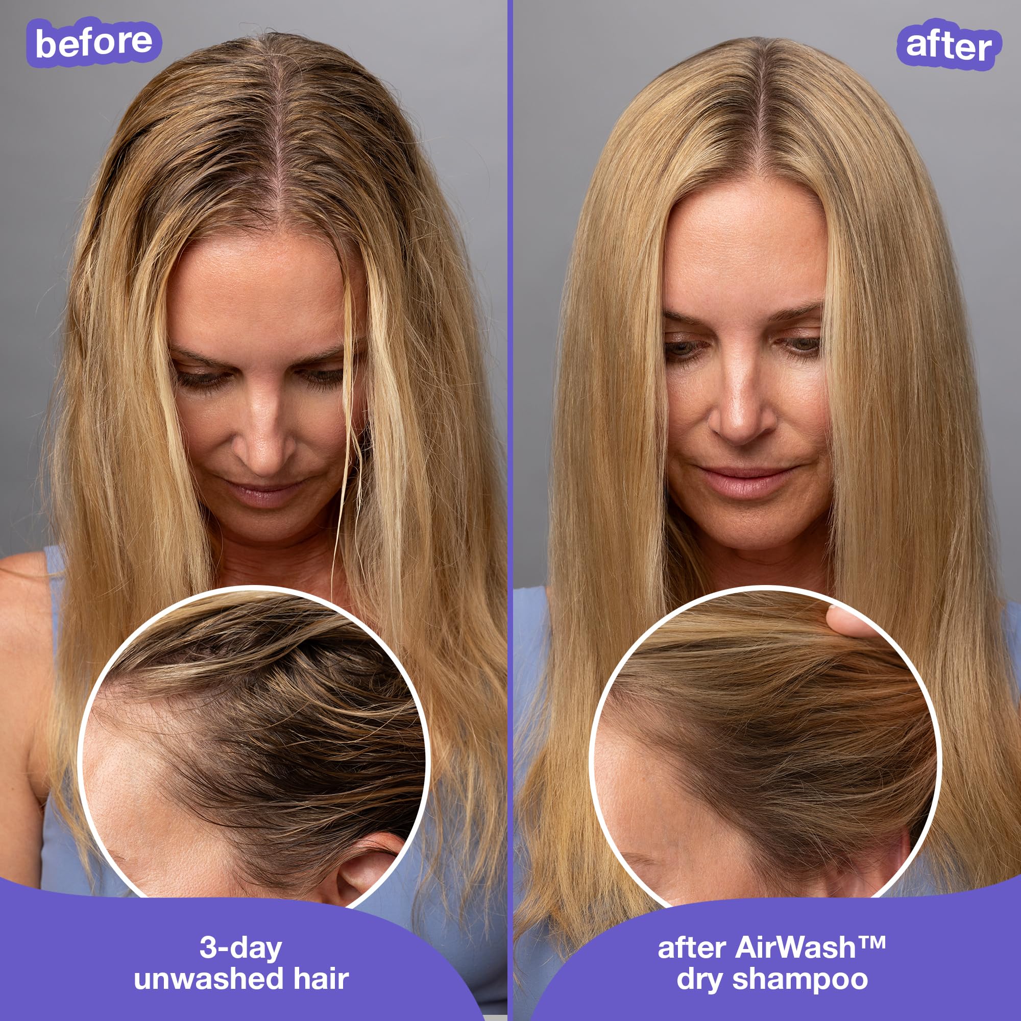 K18 AirWash™ Dry Shampoo, Non-Aerosol, Balances Scalp & Controls Excess Oil Production