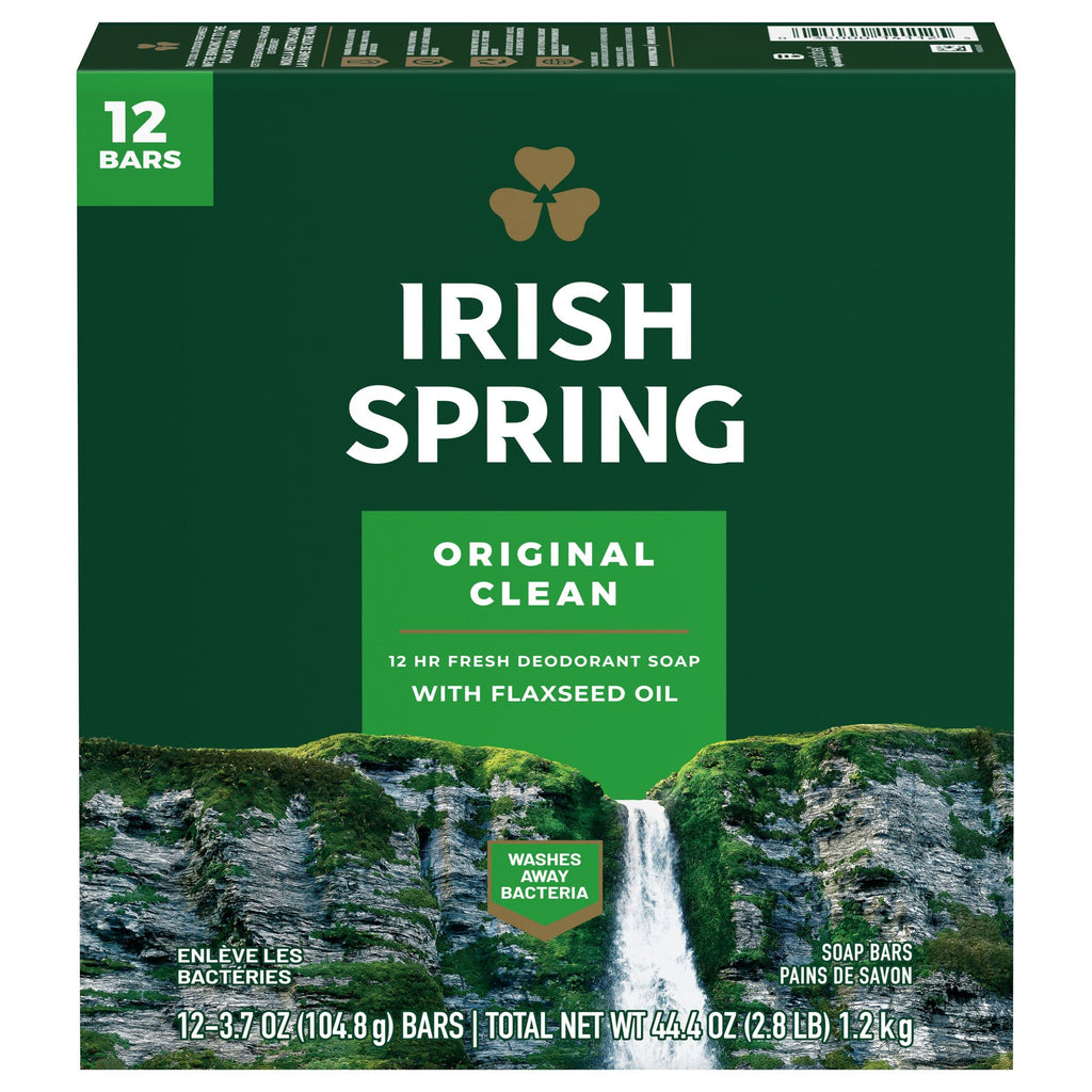 Buy now Irish Spring Icy Blast Bar Soap for Men, Mens Soap, Smell Fresh and Clean 12 Hours, Men Bars Washing Hands Body, Mild Skin, Recyclable Carton, 24 Pack, 3.7 Oz at indiglob india