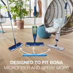 Buy now Bona Mop Microfiber Deep Cleaning Pad for Hardwood & Hard Surface Floors - 1-Pack - For Use With Bona Mops - Dual Zone Cleaning at indiglob india