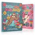 Beautiful Coloring Book Set of 2 for Adult Relaxation - Funny Designs
