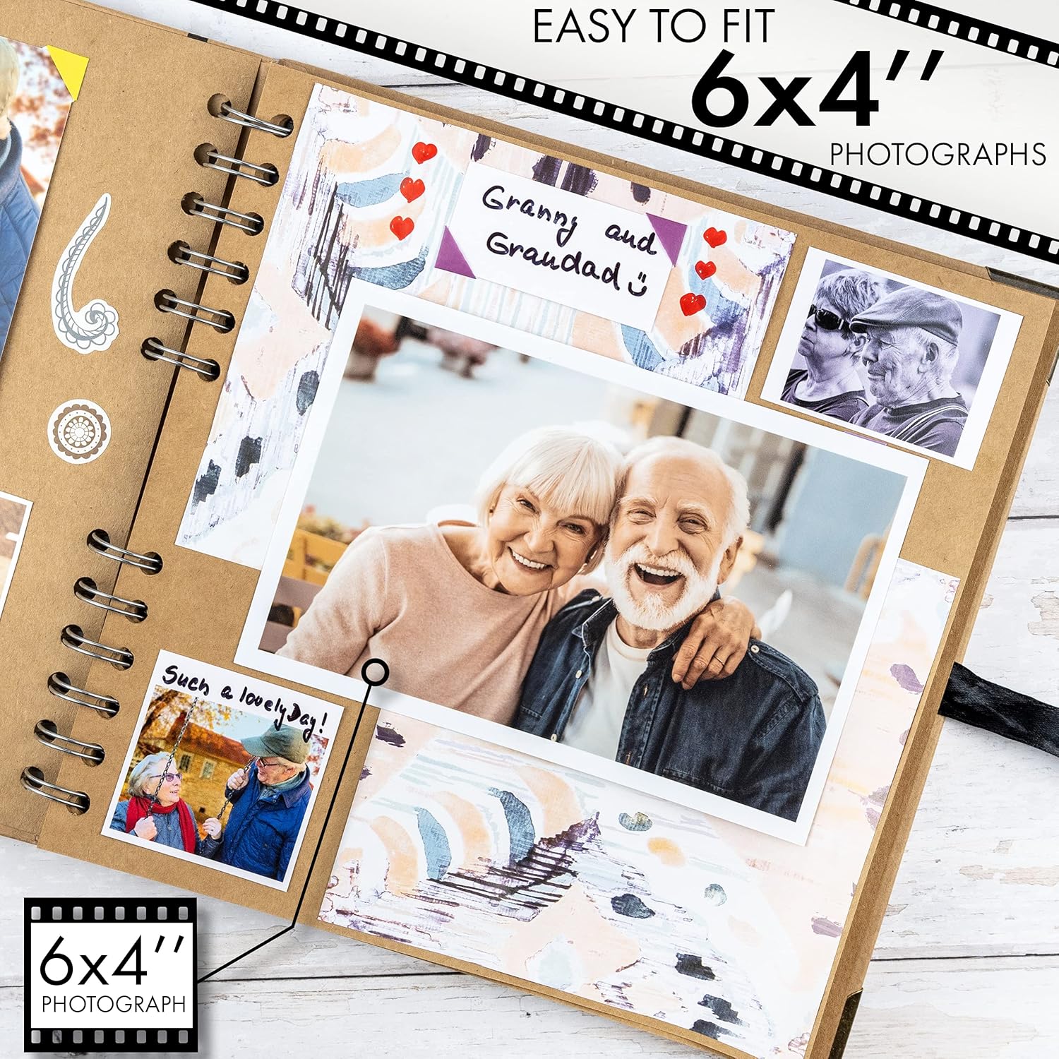 Buy now Bstorify Scrapbook Album 60 Pages (8 x 8 Inch) Brown Thick 200gsm Kraft Paper, Photo Album Scrapbook, Memory Book - Ideal for Your Scrapbooking Albums Art & Craft Projects at indiglob india