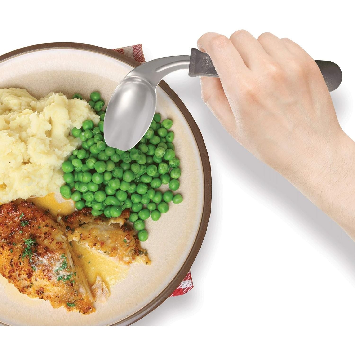 Buy now Rehabilitation Advantage Right Handed Grip Easy Offset Spoon at indiglob india
