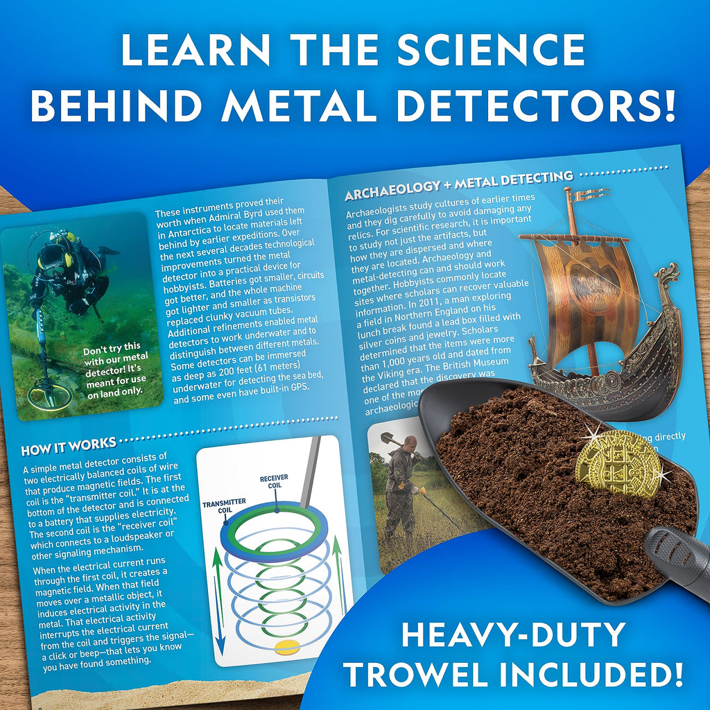 National Geographic Starter Metal Detector Kit for Kids Ages 8-12
