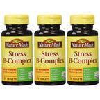 Nature Made Stress B Complex W Zinc Size 75ct (Pack of 3) 225 ct Total