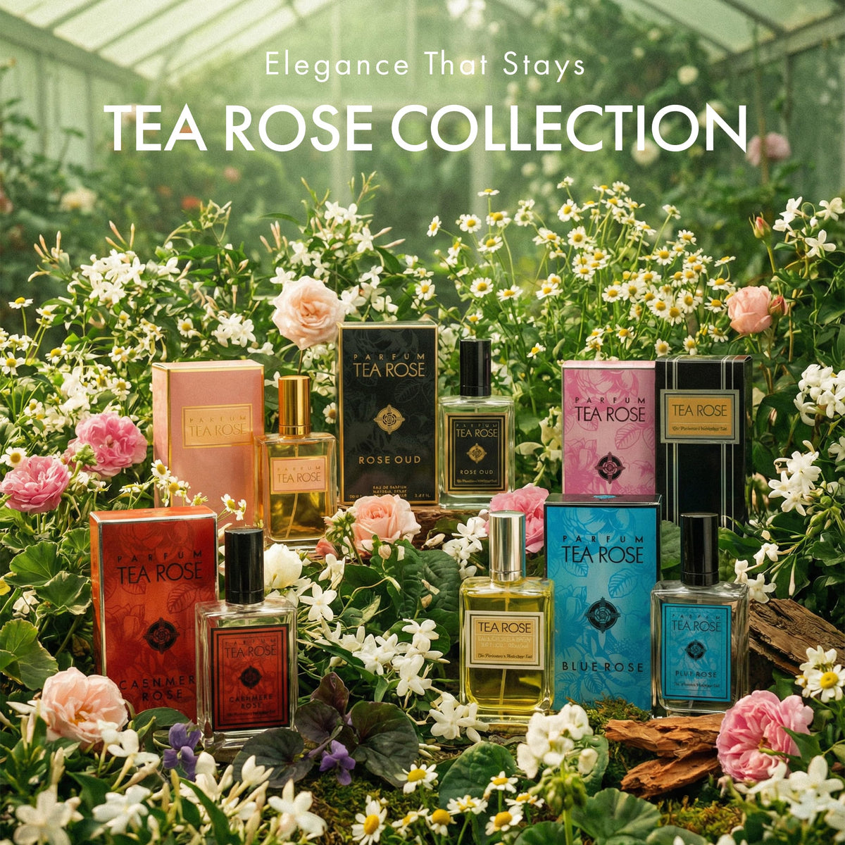 Perfumer's Workshop Tea Rose Eau de Toilette Spray for Women, Classic Floral Rose Perfume, 3.4 fl. oz.