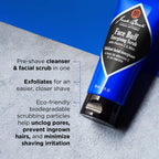 Jack Black Face Buff Energizing Scrub - Mens Pre Shave Cleanser & Scrub, Exfoliating Face Wash