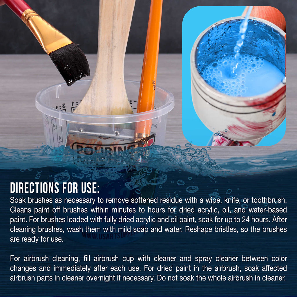 Master Airbrush Cleaner, 16-Ounce Pint Bottle Cleaning Solution