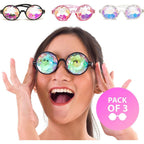 Buy now SoJourner Bags Kaleidoscope Glasses - Trippy Psychedelic Rave Goggles - Funky Prism Glasses For Raves - Festival Accessories at indiglob india