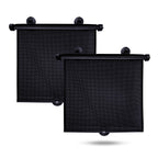 Buy now EcoNour Car Side Window Sun Shade (2 Pack) | Retractable Roller Sunshade for Kids | Baby Car Window Shades for UV and Sun Glare Protection | Baby Travel Accessories (15"x17") at indiglob india