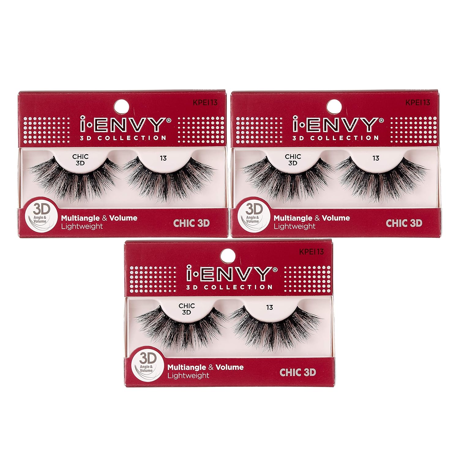 Buy now i-Envy 3D Glam Collection Multi-angle & Volume (2 PACK, KPEI14) 3 PACK KPEI13 at indiglob india
