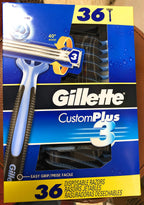 Buy now Gillette Custom Plus3 Disposable Razors, 36-count at indiglob india