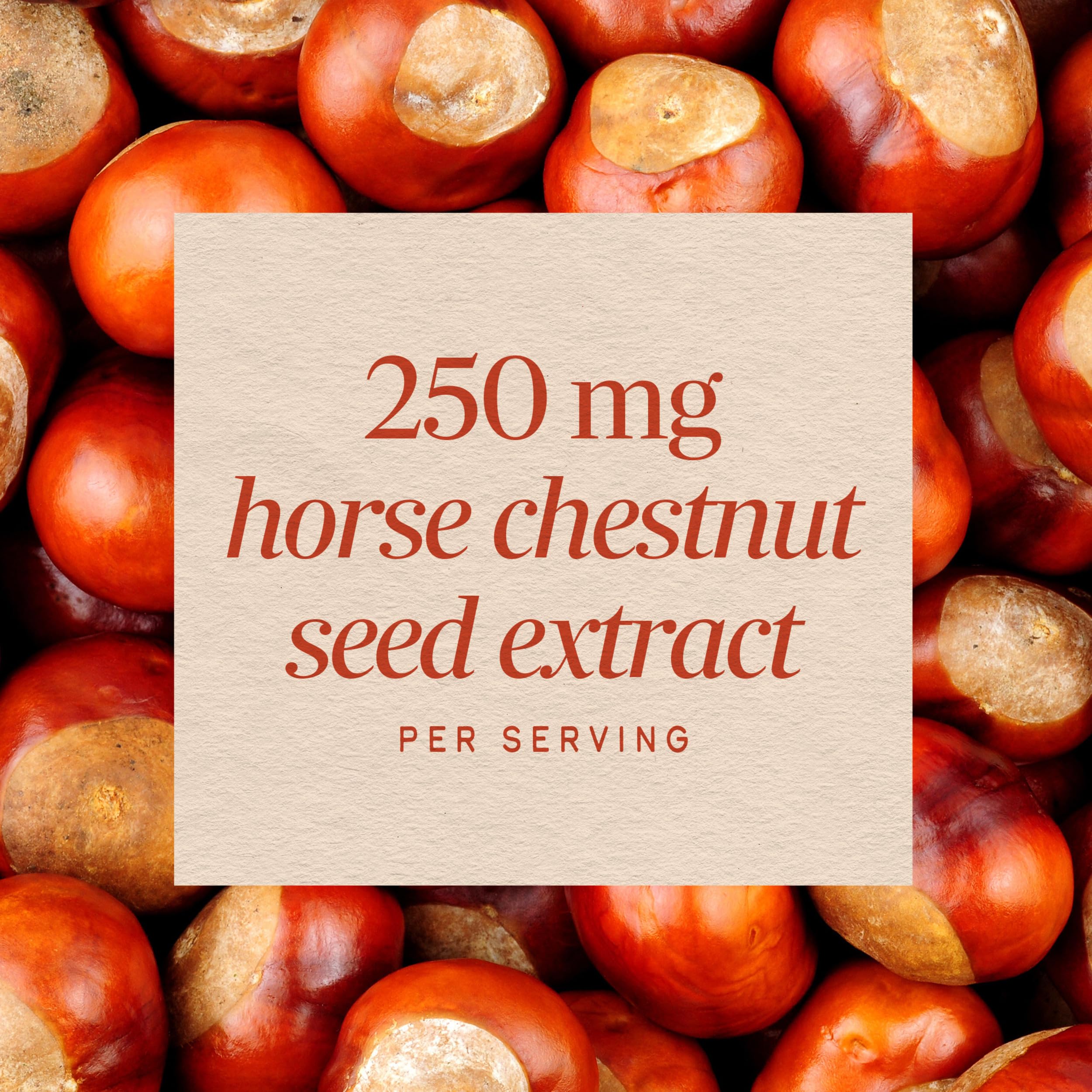 Nature's Way Horse Chestnut Extract, Supports Healthy Leg Veins*, 90 ct | Premium Extract, Standardized to 20% Aescin, Non-GMO Project Verified, Gluten Free, Vegan, 90 Capsules
