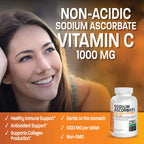 Bronson Non-Acidic Vitamin C 1000 mg as Sodium Ascorbate, 250 Tablets