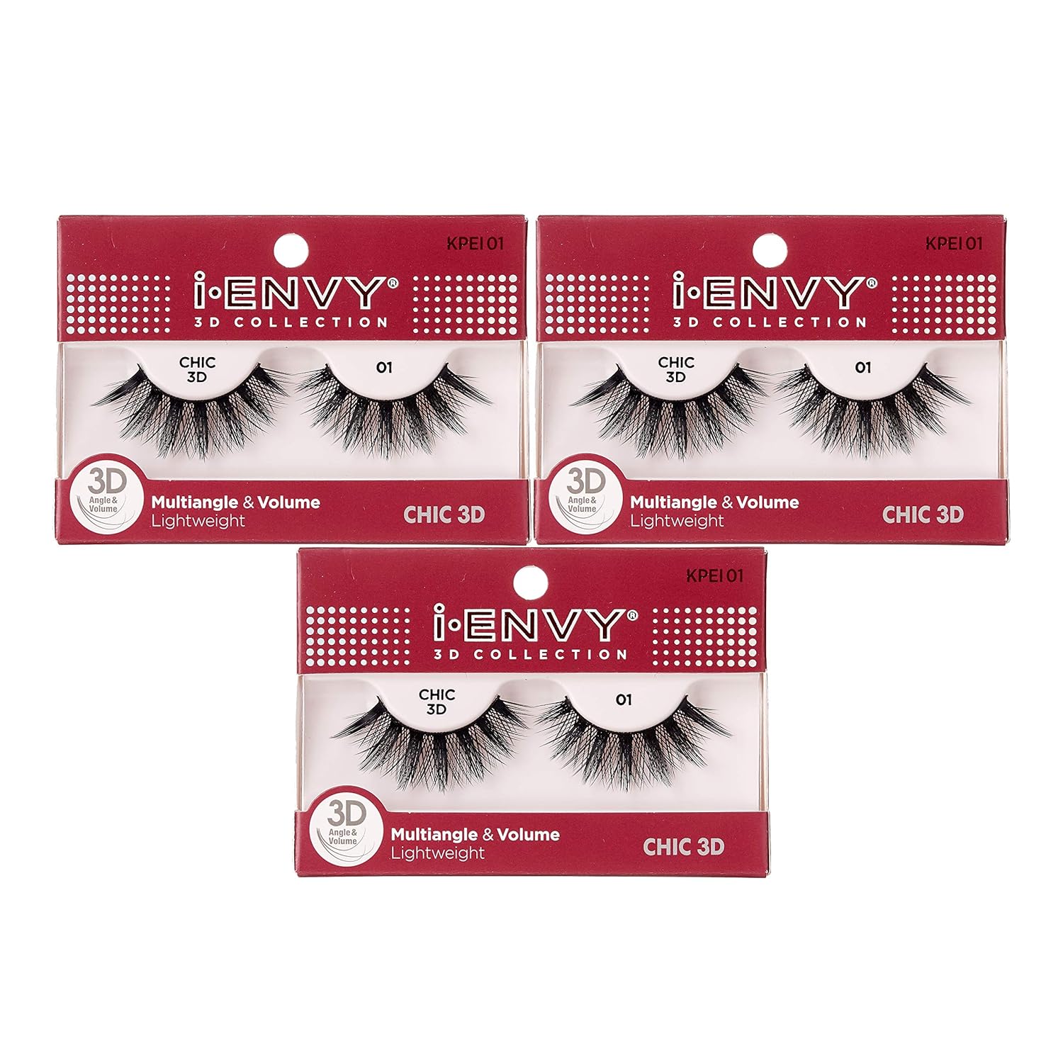 Buy now i-Envy 3D Glam Collection Multi-angle & Volume (2 PACK, KPEI14) 1 Count (Pack of 3) KPEI1 at indiglob india