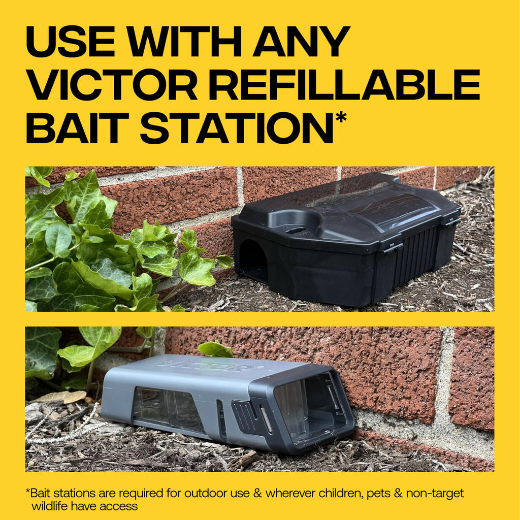 Victor Fast-Kill Bait Blocks II, 86-Count Rat and Mouse Poison Bait Blocks