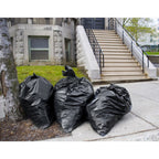 Tasker 55-60 Gallon Trash Bags Heavy Duty, (Value Pack 100 Bags w/Ties) Large Black Outdoor Trash Bags, Extra Large Trash Can Liners, 60 Gal, 55 Gal, 50 Gallon Trash Can Liner Capacity