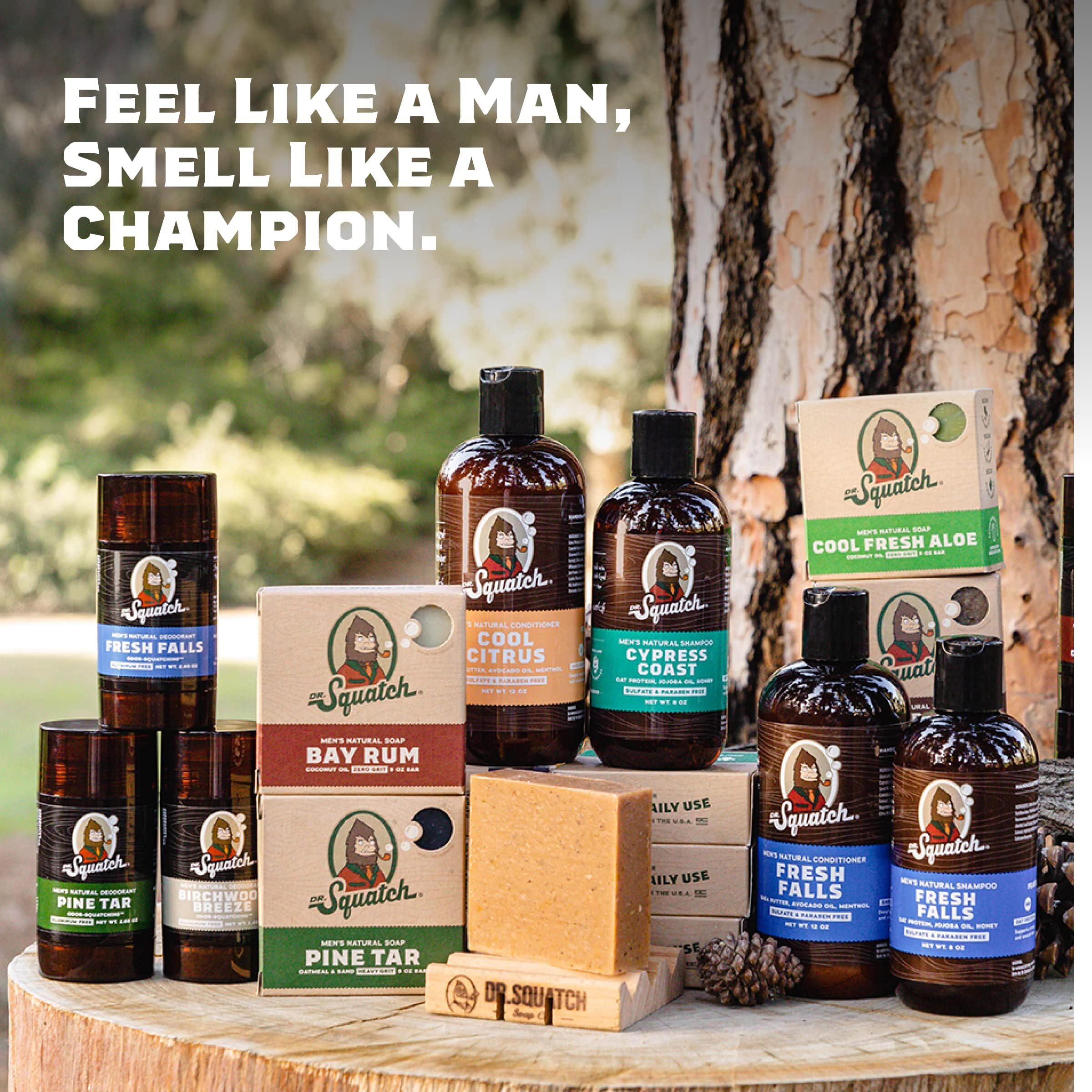 Buy now Dr. Squatch Natural Men’s Bar Soap - Cold Process Body Soap Bar with Natural Oils - Gifts for Men - Pine Tar (5 oz, 3-Pack) at indiglob india