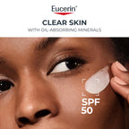 Eucerin Clear Skin Face Sunscreen Lotion, SPF 50, 2.5 FL OZ | Face Sunscreen for Acne Prone, Oily Skin with Oil-Absorbing Minerals, SPF 50 Broad Spectrum Sunscreen, Won't Cause Breakouts