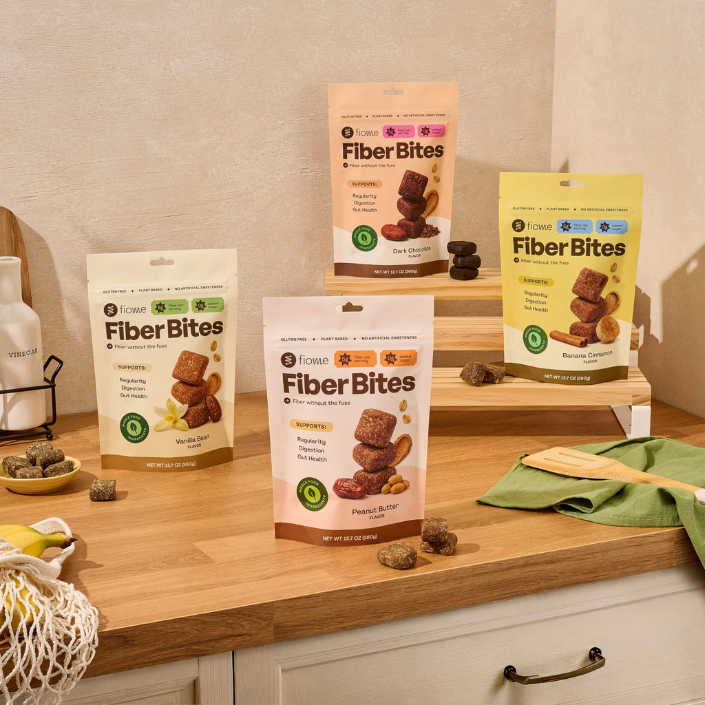 Fiome Fiber Bites, 5g Daily Fiber Supplement, Vanilla Bean, 30 Servings | Daily Fiber Bite, GLP-1 Support, All Natural Ingredients, No Added Sugar, Prebiotic Fiber, Supports Regularity and Digestion