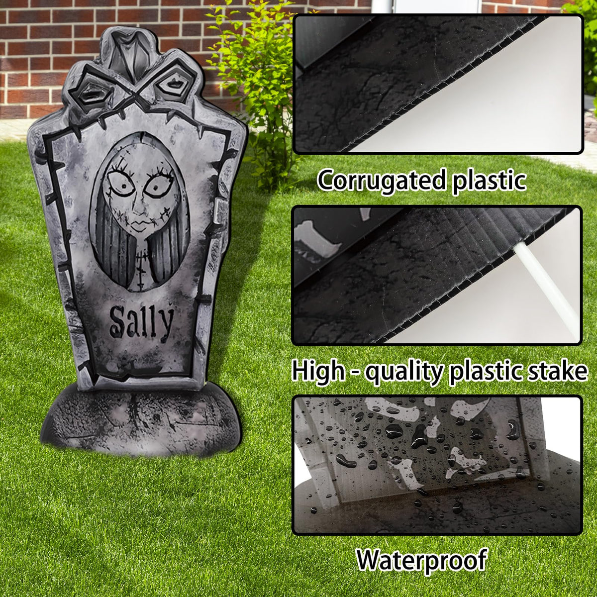 17Inch Halloween Yard Signs Tombstones Decorations Outdoor Graveyard