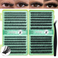 Self Adhesive 560pcs Big Volume Lash Book Natural Soft Lashes Clusters Kit, Individual Eyelashes with Mixed Length 10-16mm,No Glue Needed DIY Eyelashes Extension at Home Including Tweezers
