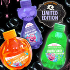 Mr. Bubble Halloween Bubble Bath 3-Pack – Ghost, Cat & Pumpkin Collectible Bottles – Green Apple, Grape & Pumpkin Pie Scents – Kids Bubble Bath Set, 8 oz Each