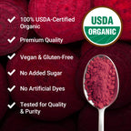 Force Factor Total Beets Organic Beet Root Powder Superfood, Non-GMO | Boost Daily Nutrition, USDA Organic, Vegan, Gluten-Free, and Beet Supplement, Unflavored, 90 Servings