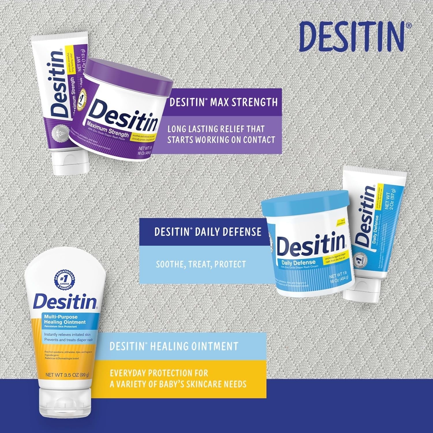 Buy now Desitin Maximum Strength Baby Diaper Rash Cream, 40% Zinc Oxide, Hypoallergenic No Added Parabens & Dyes, Protects & Relieves Baby’s Skin for Up to 12 Hours, Prevents Diaper Rash, 4.8 oz Tube at indiglob india