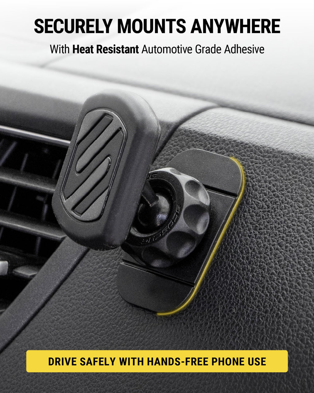 Buy now Scosche MAGDMB MagicMount Magnetic Phone Mount for Car, Dashboard Cell Phone Holder with 360Â° Adjustable Magnet Head, Universal Phone Stand for Car Compatible with iPhone, Samsung, and All Devices at indiglob india