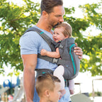 Buy now Infantino Carry On Baby Carrier, Ergonomic Multi-Pocket Baby Carrier for Newborn to Toddler 8-40 lbs with Padded Straps, Lumbar Belt Storage, Registry Essential, Gray at indiglob india