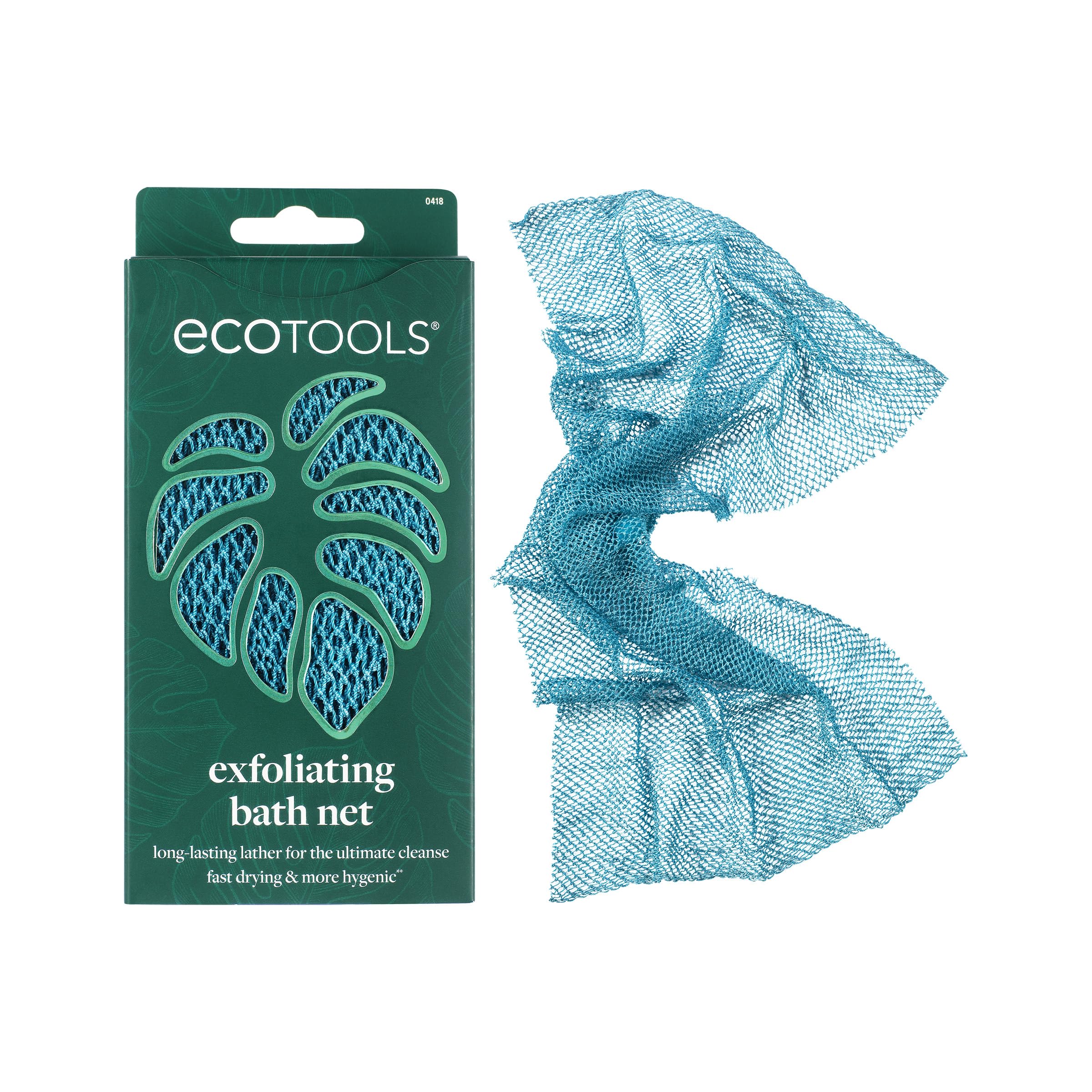 EcoTools Dry Body Brush for Dry Brushing, Smooth Skin, 1 Count | Soft, glowing skin, body scrub brush, leg exfoliator, travel size, bamboo handle