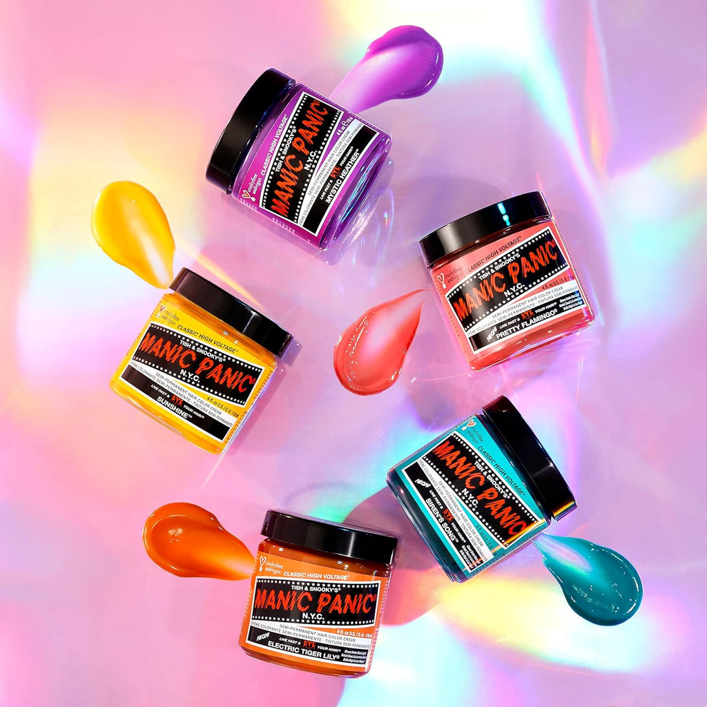 Buy now MANIC PANIC Classic Siren's Song Semi Permanent Hair Color - Neon Blue-Green Hair Dye for Women & Men That Lasts 4-6 Weeks - Vegan, Ammonia & Cruelty-Free - Create & Mix Custom Shades (4oz) at indiglob india