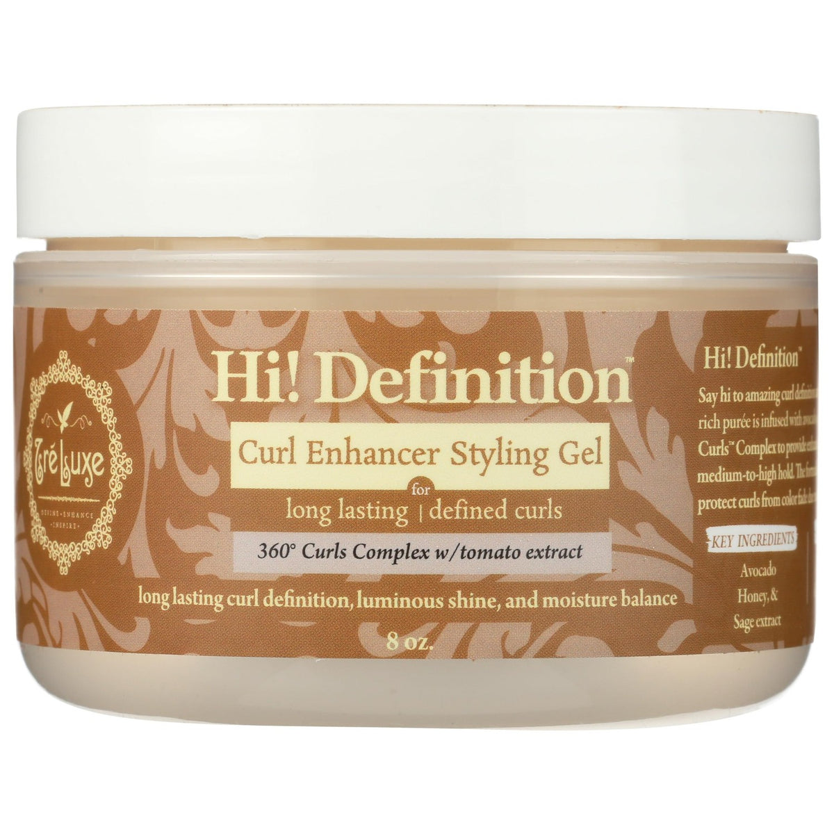 Treluxe, Styling Gel High Definition Curl, 8 Ounce