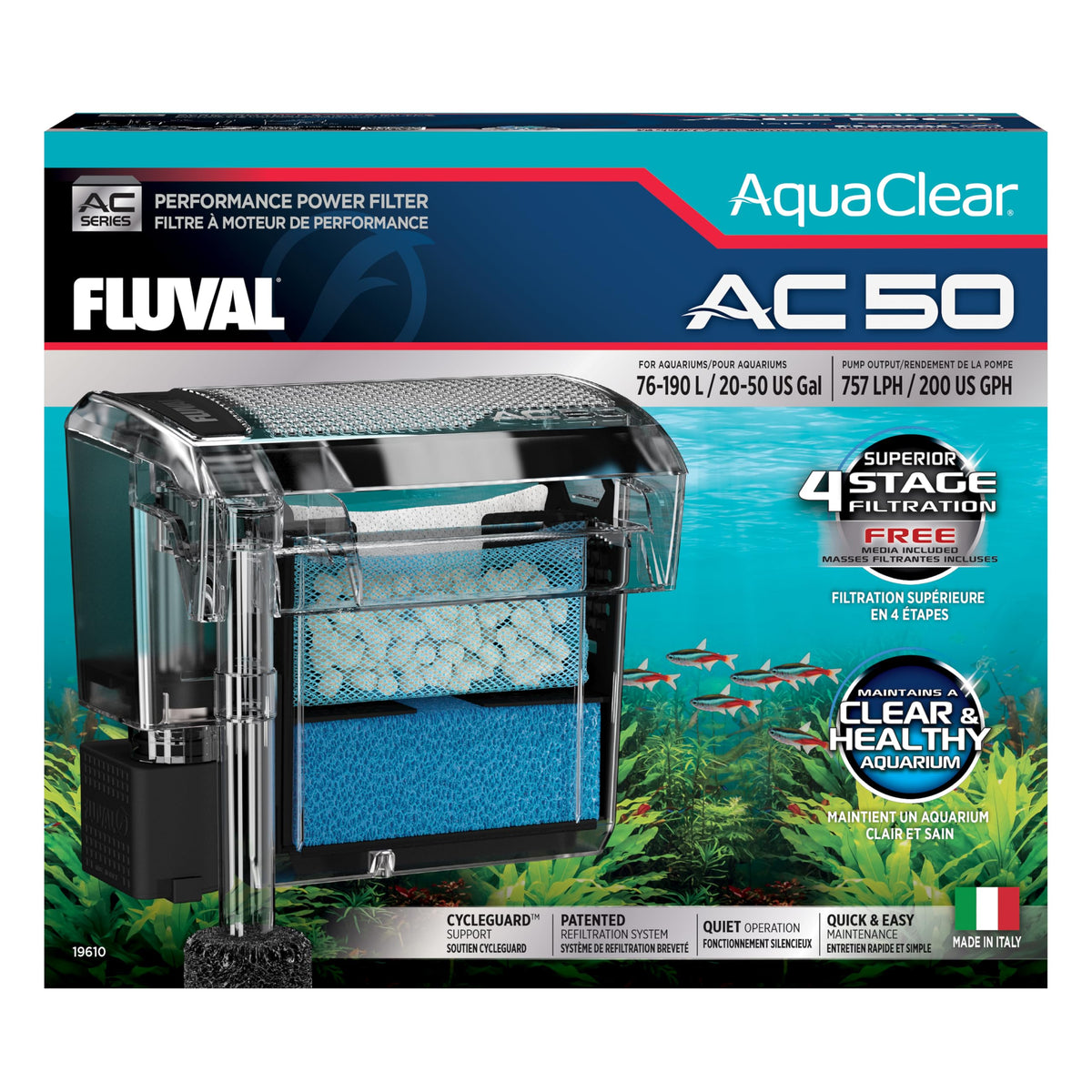 AC50 Power Filter, 20-50 US Gal / 76-190 L, Fluval USA