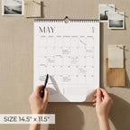 Beautiful 2026-2027 Wall Calendar - Runs from June 2026 until December 2027