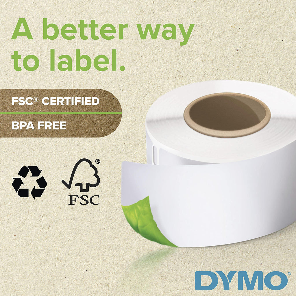 DYMO Authentic LW Large Multi-Purpose Labels, DYMO Labels for LabelWriter Label Printers, 2-1/8" x 2-3/4", 1 Roll of 320