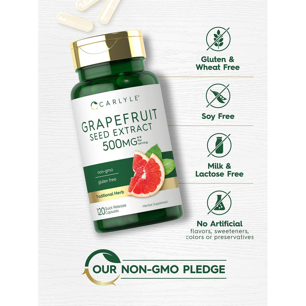 Carlyle Grapefruit Seed Extract | 120 Capsules | Maximum Strength