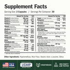 Vimerson Health Multivitamin for Men: Methylated B Vitamins, Chelated Minerals and Bioavailable D3 for Focus and Energy Support – Daily Mens Multivitamins and Multiminerals – 60 Capsules