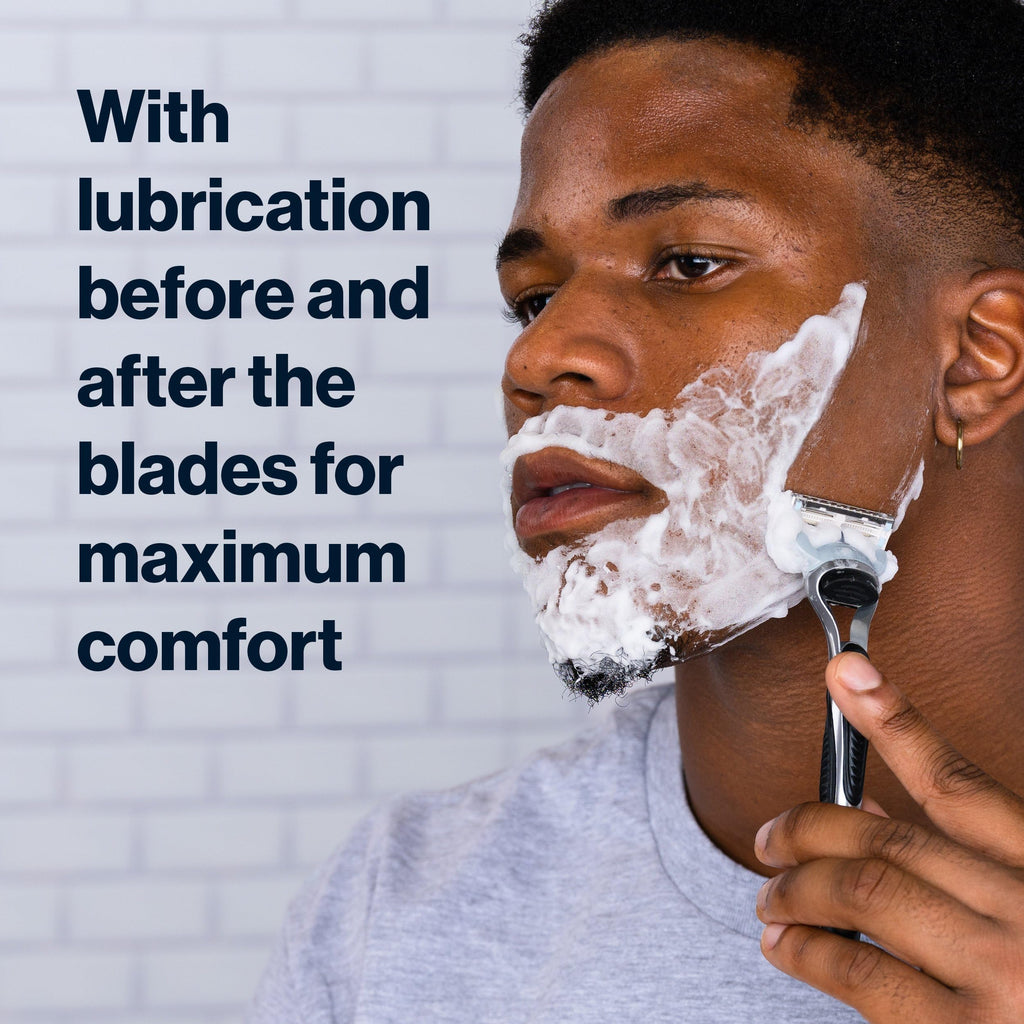Gillette SkinGuard Razor Blade Refills for Men, 2 Blade Cartridge, SkinGuard for Sensitive Skin, Lubrication, Fits SkinGuard Razor Handles, 8 Count