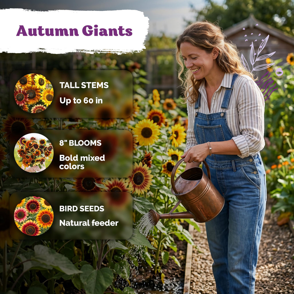 125 Autumn Beauty Mix Sunflower Heirloom Flower Seeds, Helianthus Annuus