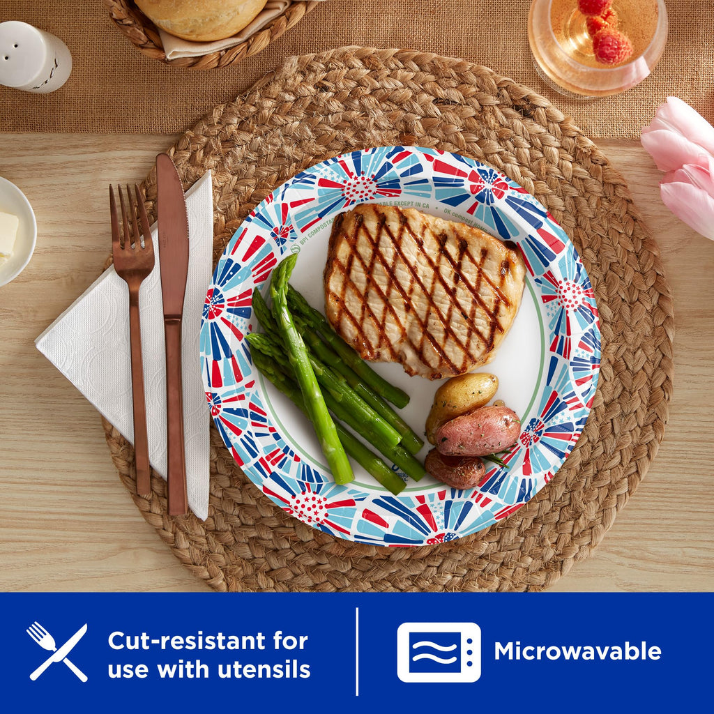 Dixie Ultra Limited Edition Paper Plates, 10" Dinner-Size Plates, 20 Count