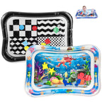 PandaEar 2 Pack Baby Tummy Time Water Mat, Inflatable Water Play Mat Toys